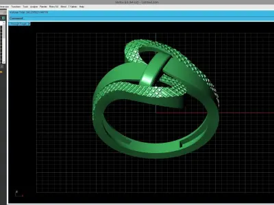Women Ring Fancy Ring Plain light weight STL 3DM Printable 3D print model 3