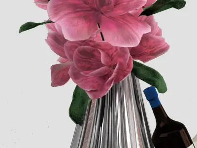 Decorative set in a modern style 3D model