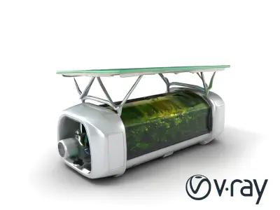 EcoLift Solaris Vertical Farm Aircraft model pack Low-poly 3D model