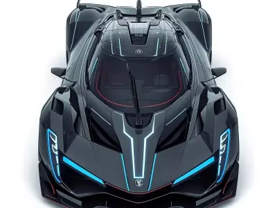 Luxury Performance Hypercar 3D Asset Low-poly 3D model