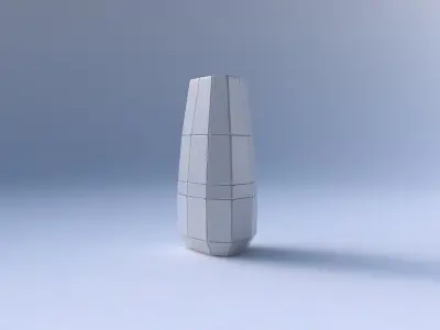 Vase triangle with large plates 3D print model