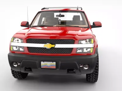 CHEVROLET AVALANCHE 2002  Low-poly 3D model