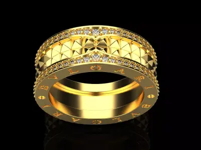 Bvlgari wedding ring model 333 3D print model