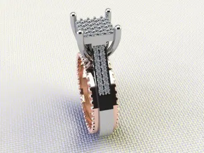 Luxury jewelry Ring 3D print model purchase