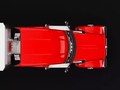 Kenworth 990 Truck Red 3D model