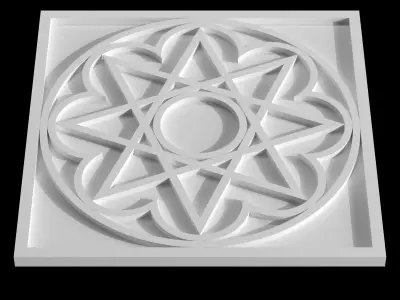 Geometric ornament of the east-01 Free 3D model