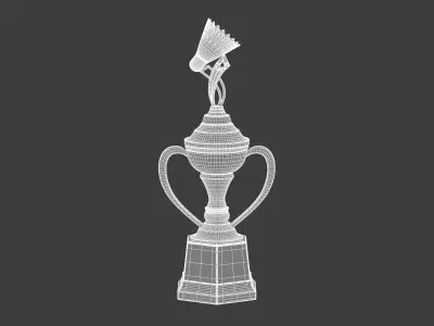 Badminton Trophy 3D model