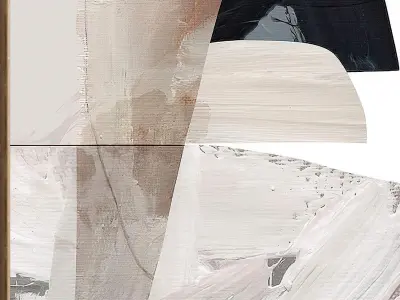 Plaster Two Photo Frame 526 Low-poly 3D model