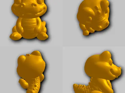 Alligator - Kawaii Animals Collection 3D print model