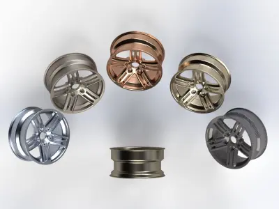 17 INCH WHEEL  TALLADEGA Free 3D print model