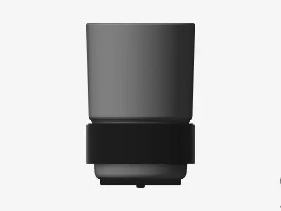 Tumbler Holder - Luxury - Round - With Tumbler - Square Plate Low-poly 3D model