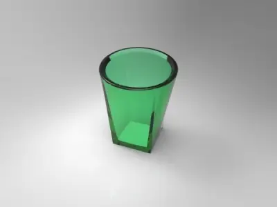 Twisted Colourful Glass Free 3D model