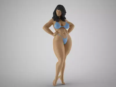 Robust Woman 3D print model