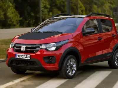 Fiat Mobi Trekking 2023 3D model