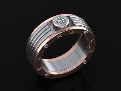 Man Ring 10 3D print model