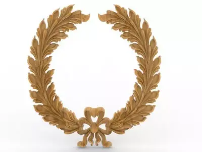 3d modeling------- Ornament of a plant branch ---------STL file 3D print model