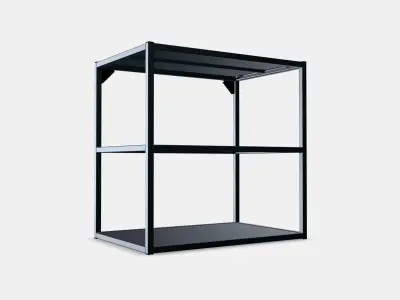 ENHET Shelf frame for base unit  shelves Low-poly 3D model
