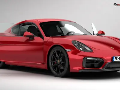 Porsche Cayman GTS 2015 3D model