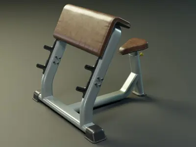 Scott Bench PBR Low-poly 3D model