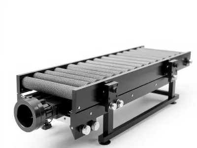 Industrial Conveyor Belt D Model Pack Low-poly 3D model