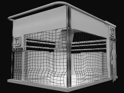 Booth Exhibition Stand a100  3D model
