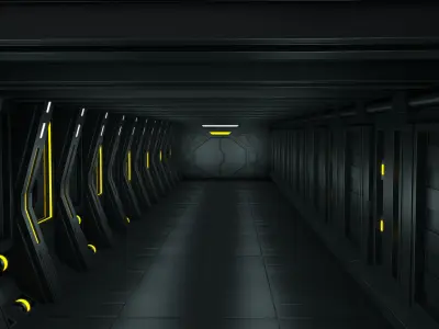 Sci Fi Tunnel 3D model