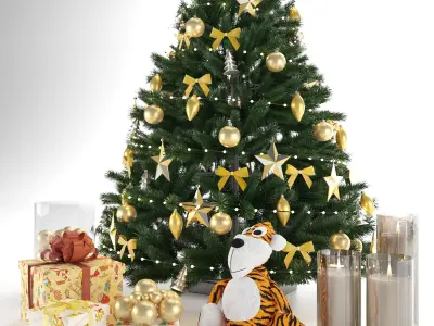 Christmas tree 3D model 7