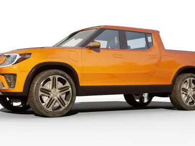 Generic Pickup v25 Low-poly 3D model