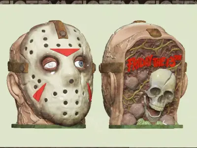 Xbox Controller Stand Friday The 13th 3D model