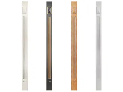 Classic pilaster 03 3D model