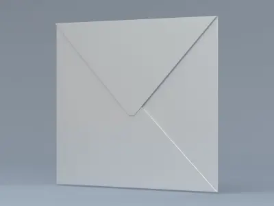 Envelope White 3D model