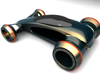 future car concept 3D model