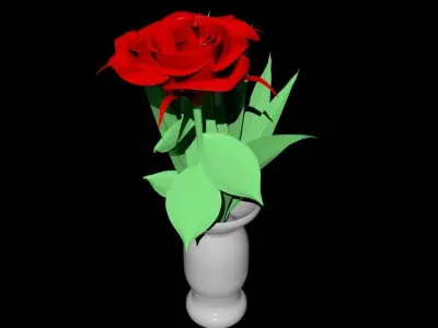 rose 3D model Free 3D model