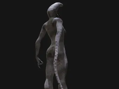 Mutant Thing Creature Low-poly 3D model