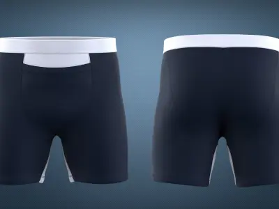 Fashion Design Underwear for Men Cotton Mens Boxer Briefs 3D model