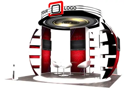 Booth Exhibition Stand a526 3D model