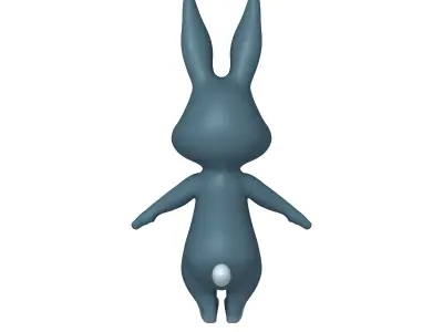 Rabbit cartoon 3D model