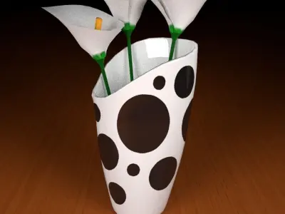 free Vase Free low-poly 3D model