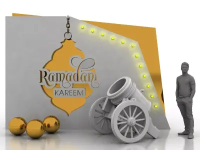 Ramadan kareem Decoration 3D model
