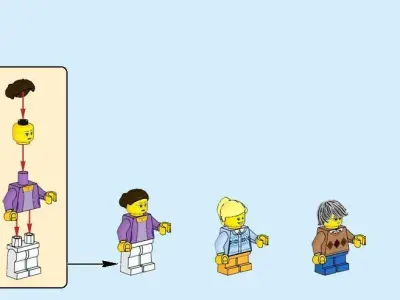 TwindBricks3D - 40263 Christmas Town Square 3D print model