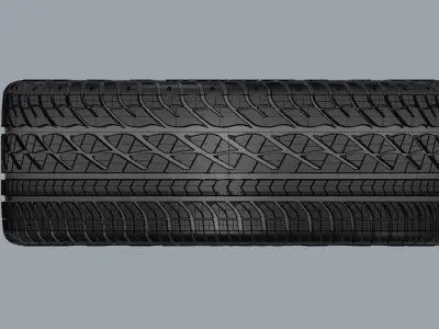 Custom car rim 3D model