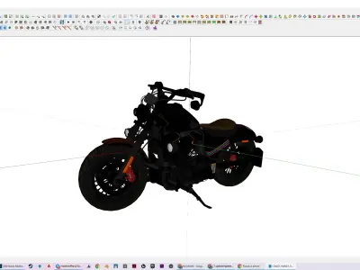 Crazy Harley Davidson 3D model