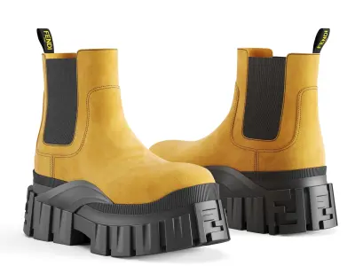 Made in Italy Luxury Boots PRADA Fendi BOTTEGA VENETA 3D Model Pack