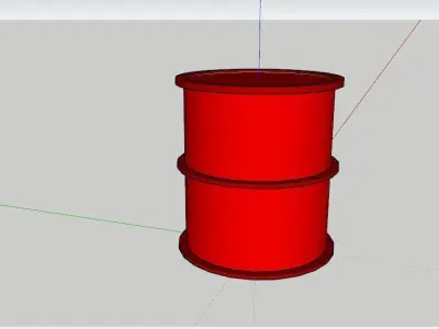 Very Basic Oil Drum  3D model