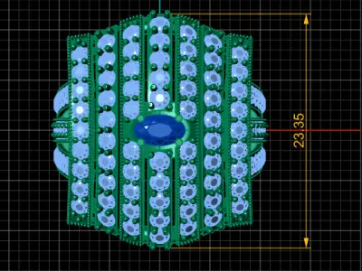 HIP HOP LUXURY RING 3D PRINTABLE MODEL 3D print model