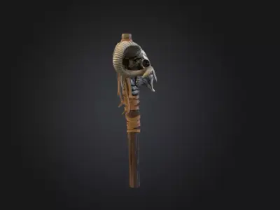 Ritual Marker Prop Low-poly 3D model