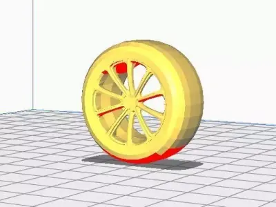 ROCKET LEAGUE 4 wheels pack 3D print model