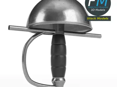 Italian foil fencing sword 3D model