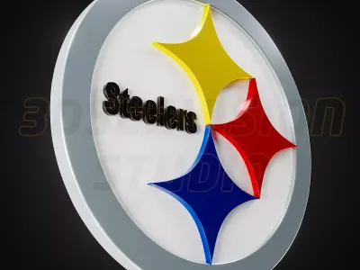 Pittsburgh Steelers logo - Cinematic - 3D print 3D model