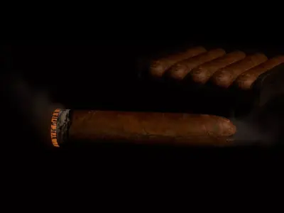 CIGAR - 3D MODEL  BLENDER  Low-poly 3D model